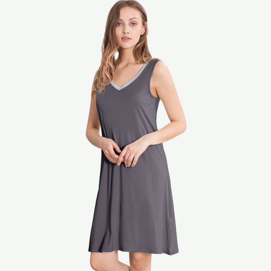 Cooling Sleeveless Sleepwear V Neck Bulk-180322120