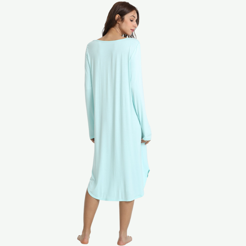 Wholesale Soft Long Sleeve Sleep Shirt -170302783