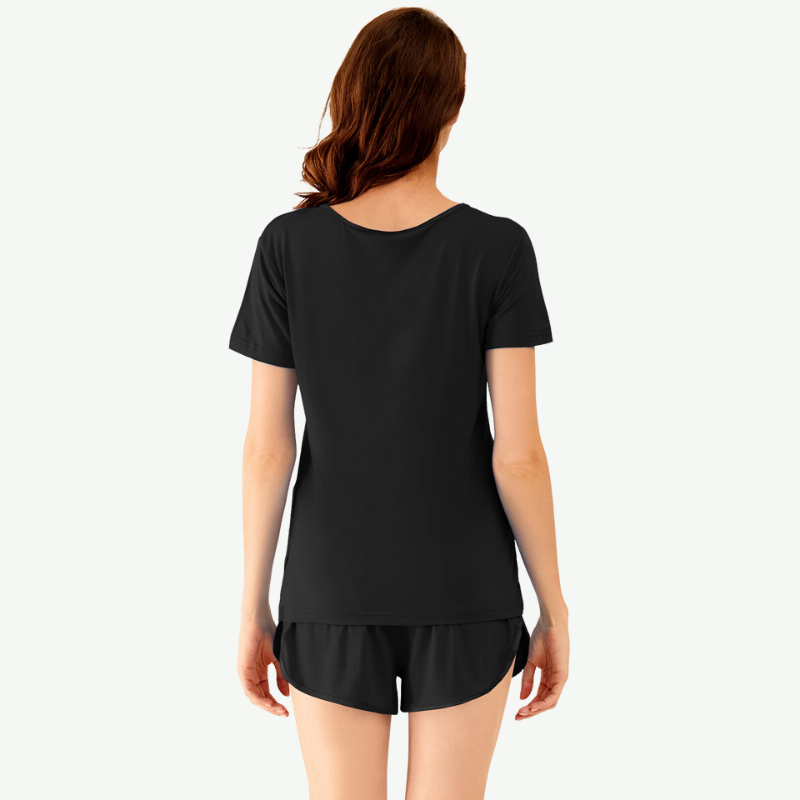 Soft Short Sleeve Top with Shorts Bulk-21145109