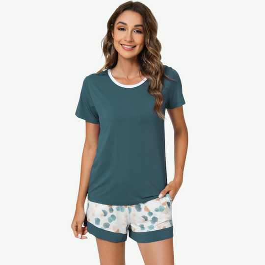 Bamboo Women Pajamas Set in Bulk-21182053