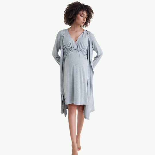 Custom Maternity/Nursing Nightgown & Robe Set Wholesale Supplier