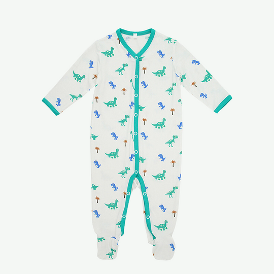 Bulk Infant Printed Footie Romper-2313810098