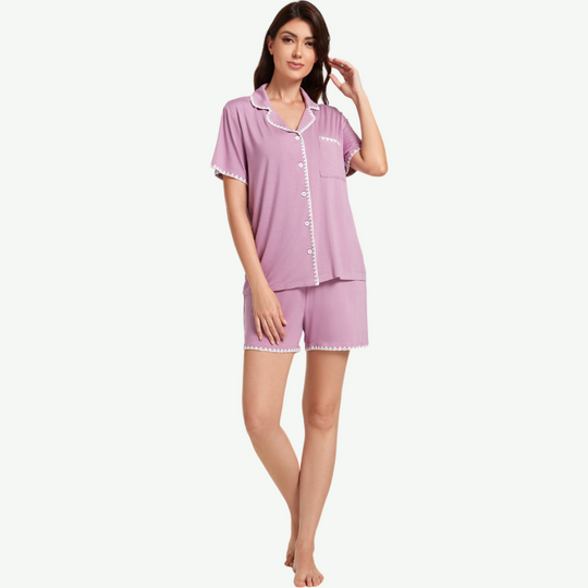 Custom Women Short Pajama Set-2311820045