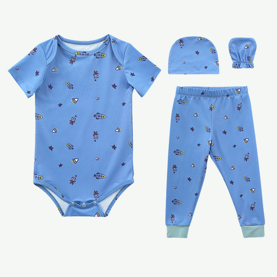 Pantalón largo de manga corta para niños Baby Bamoo Onesie