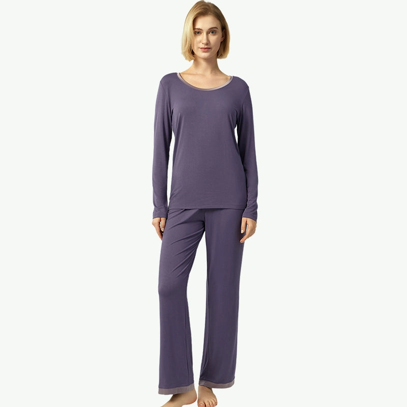 Wholesale Bamboo Pajamas Bulk Womens Plain Pj Sets