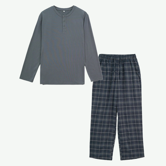 Custom Men Long Pajama Set-2311290075