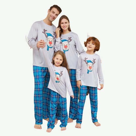 Bulk Family Christmas Pattern Pajama Sets-2315580107