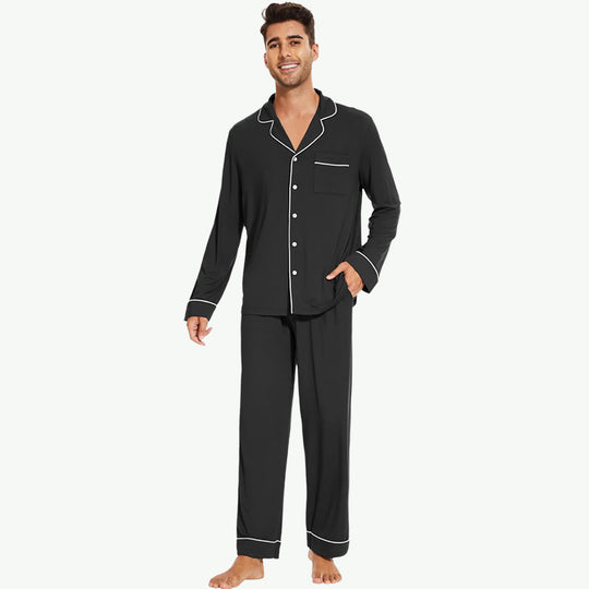 Men Bamboo Pajama Bulk Wholesale Custom Pjs Set