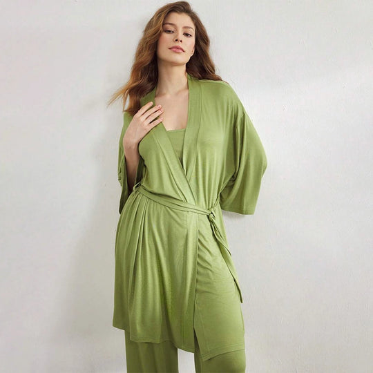 Manufacturer Wholesale Women Bamboo Robe Set