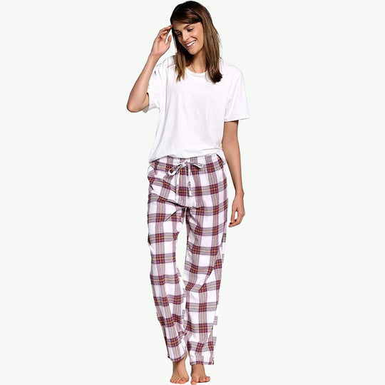 Plaid Pajama Pants Wholesale Bamboo  Bottoms Manufacturer