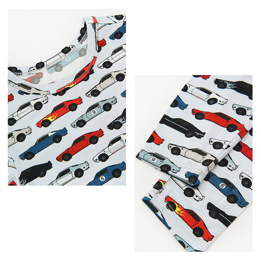 Wholesale Boy Car Printed Pj Lounge Set-2311290135