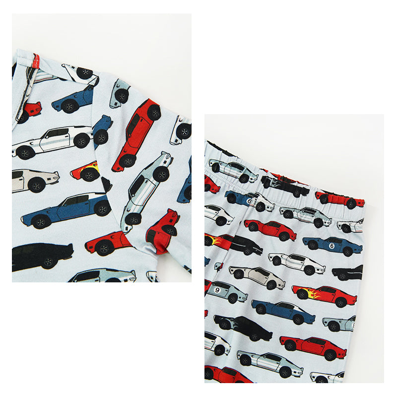 Wholesale Boy Car Printed Pj Lounge Set-2311290135