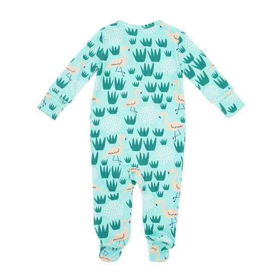 Wholesale Newborn Animal Printed Footed Romper-2313810227