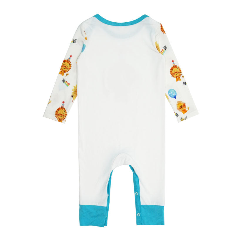 Bulk Lion Print Baby Romper-2315580178