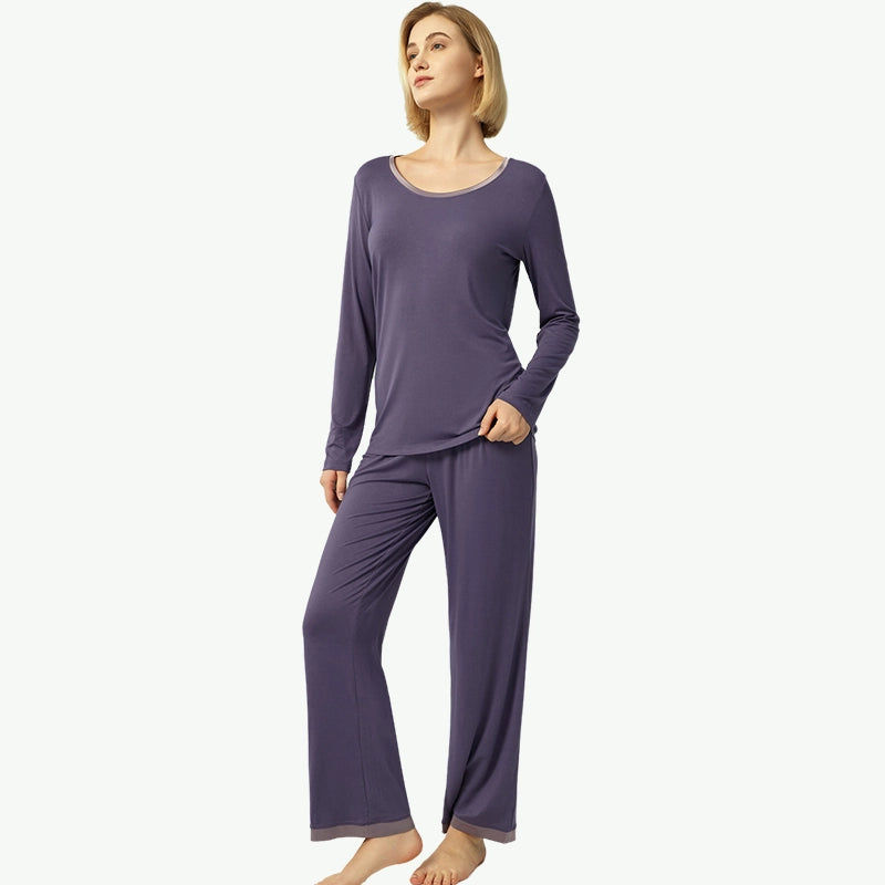 Wholesale Bamboo Pajamas Bulk Womens Plain Pj Sets