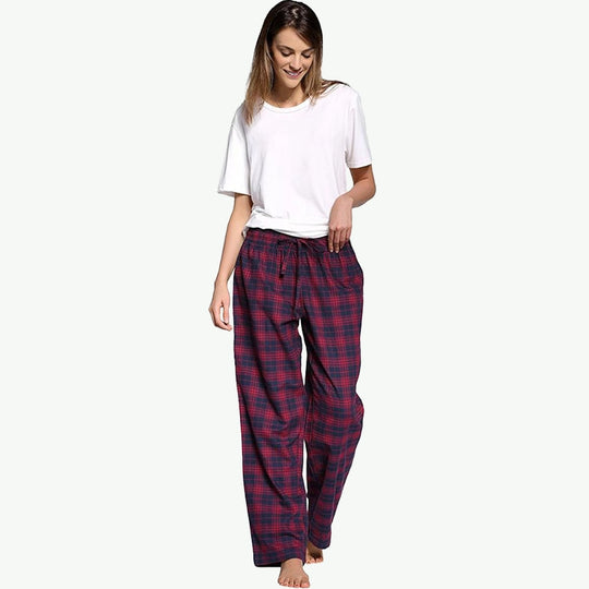 Plaid Pajama Pants Wholesale Bamboo  Bottoms Manufacturer