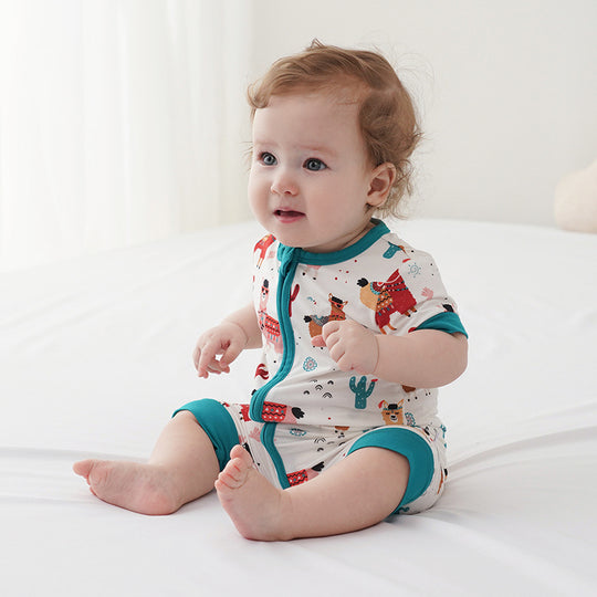 Wholesale Baby Soft Bamboo Fabric Zipper Rompers-G3839032