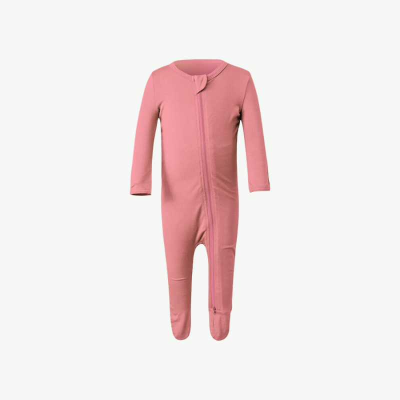 Kids Baby Bamboo Onesie Long Sleeve Soft Zipper