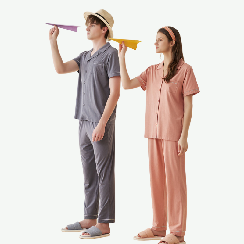 Wholesale Couple Family Soft Pajama Set-2315580105