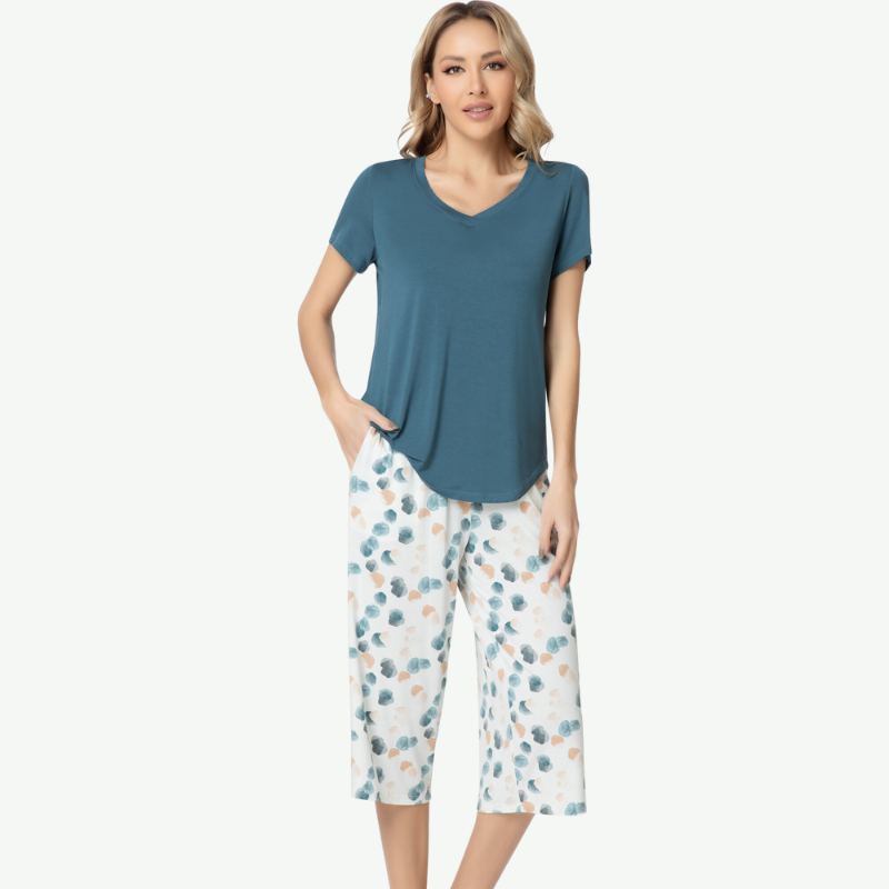 Women Capri Pj Set in Bulk-G3720118