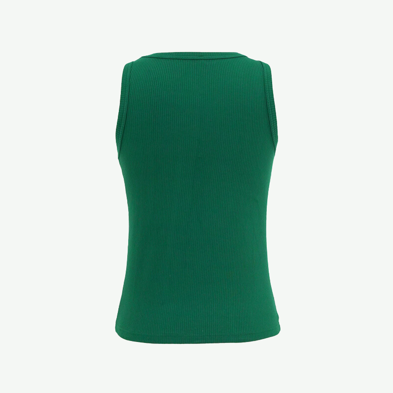 Bulk Women Ribbed Bamboo Tank Top-2315500039