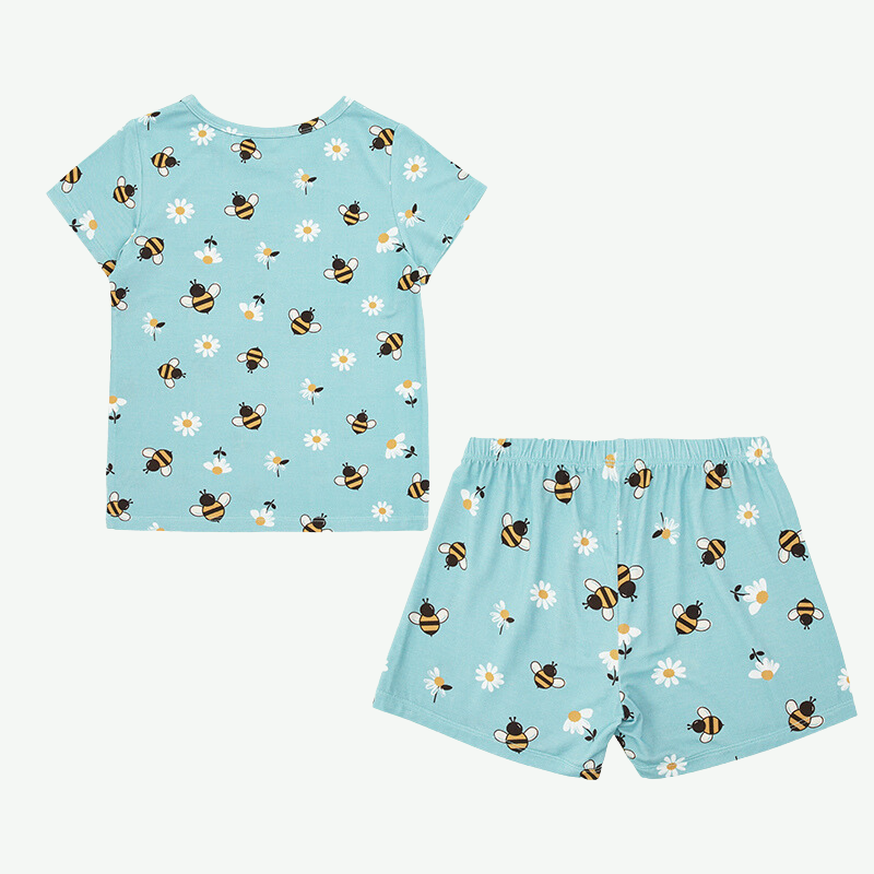 Summer Printed Children Pajama Set in Bulk-2311740073