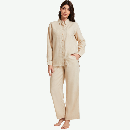 Women Hemp Wholesale Pajamas Sets-2213810183