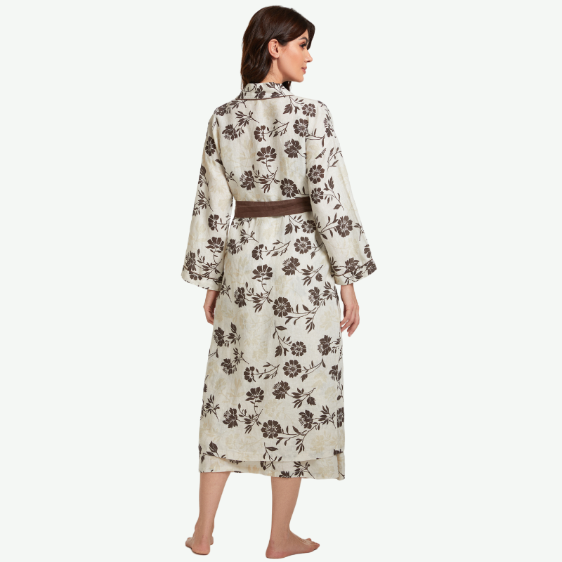 Wholesale Women Linen Robe Set-2211740205