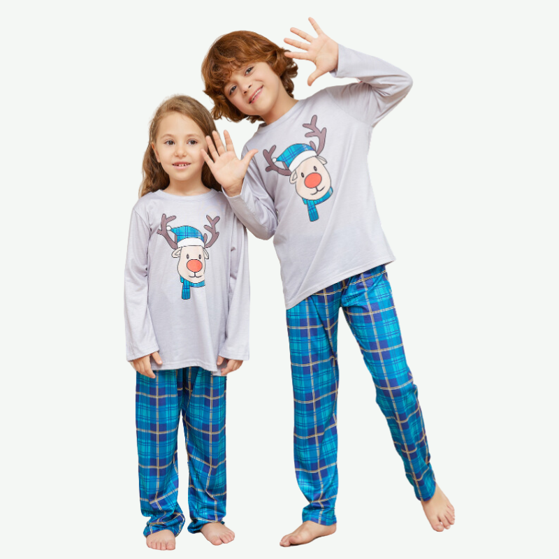 Bulk Family Christmas Pattern Pajama Sets-2315580107