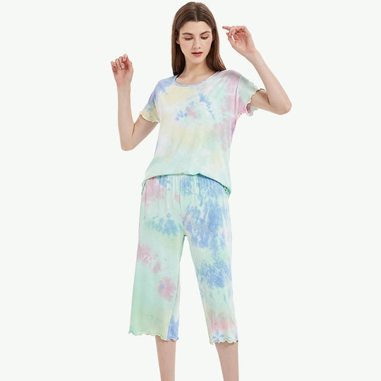 Adults Tie-dye Sleepwear Wholesale Loungewear Manufacturers