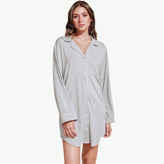 Long Sleeve Modal Sleepshirt Wholesale Nightshirts Factory