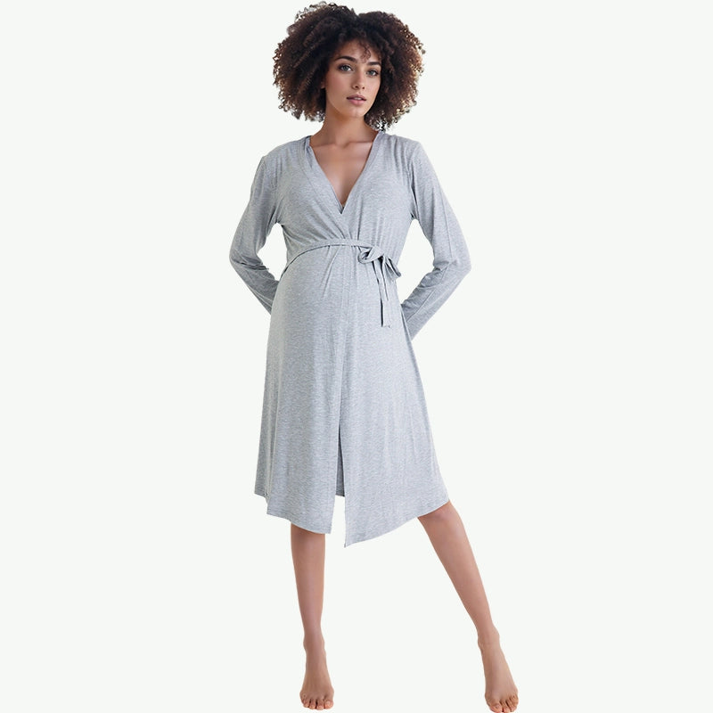 Custom Maternity/Nursing Nightgown & Robe Set Wholesale Supplier