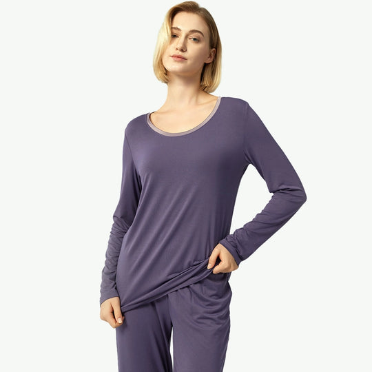 Wholesale Bamboo Pajamas Bulk Womens Plain Pj Sets