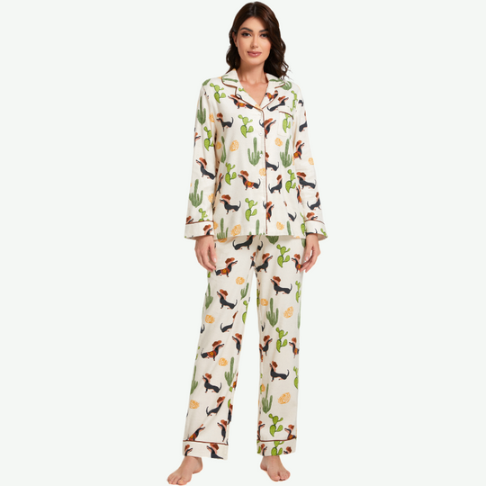 Bulk Women Printed Pajama Set-2311820099