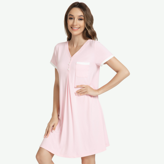 Designer Women Bamboo Nightshirt in Bulk-G3813018