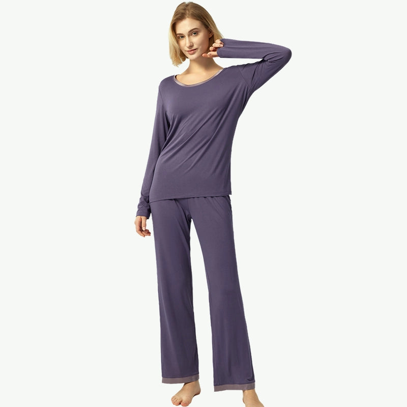 Wholesale Bamboo Pajamas Bulk Womens Plain Pj Sets