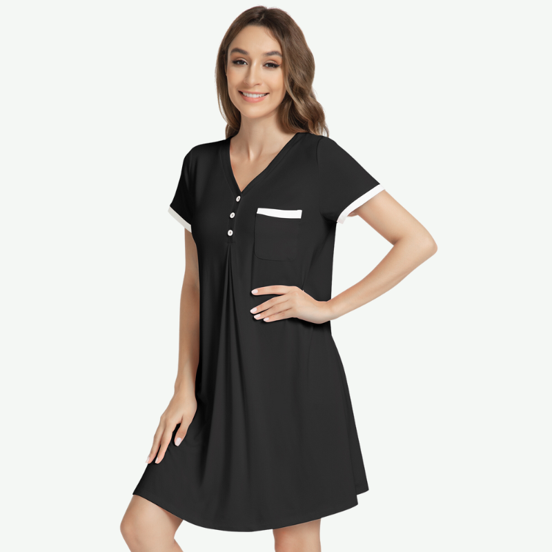 Designer Women Bamboo Nightshirt in Bulk-G3813018