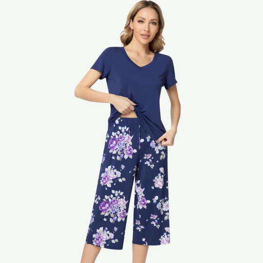 Women Capri Pj Set in Bulk-G3720118