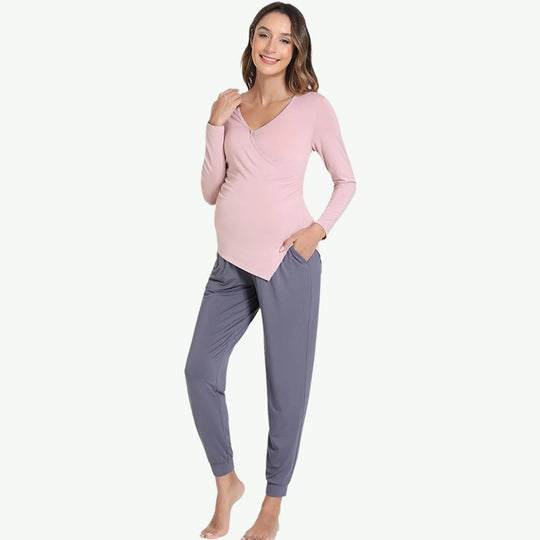 Customize Soft Maternity Loungewear Set Supplier