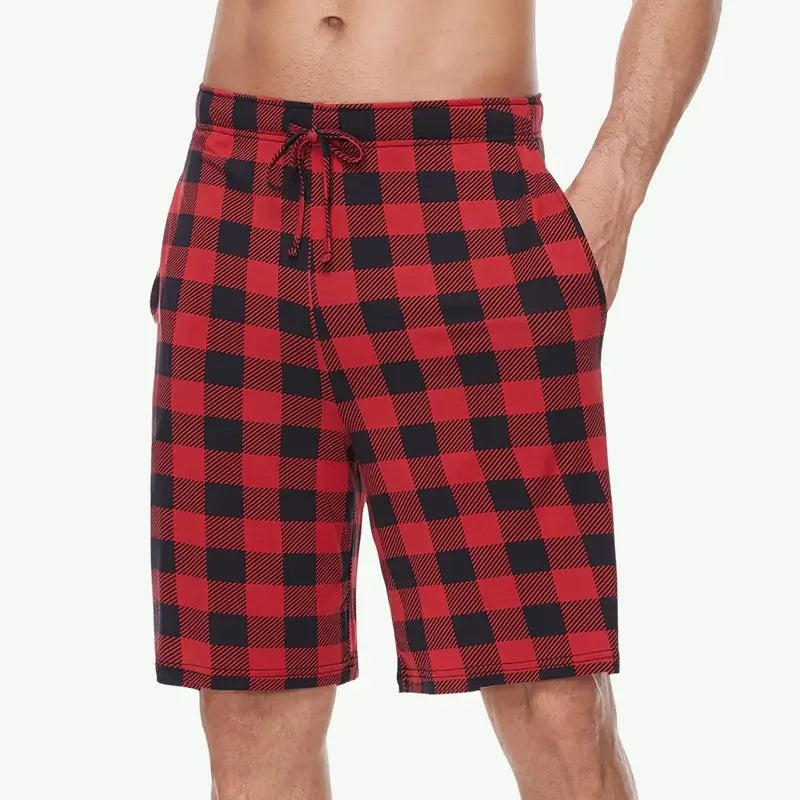 Custom Bulk Men Plaids Bamboo Paiama Pants Wholesale