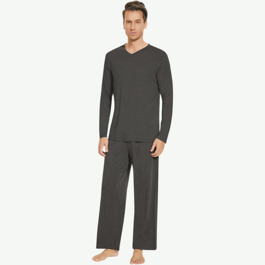 Wholesale Men Bamboo Long Pj Set-81129539