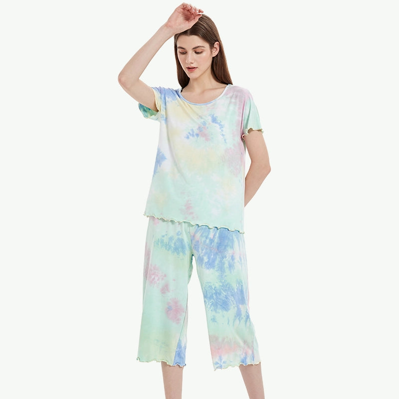 Adults Tie-dye Sleepwear Wholesale Loungewear Manufacturers