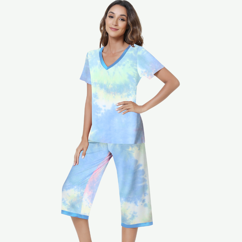 Supplier Bamboo Capri Pajama Set for Women 31129207 Saright