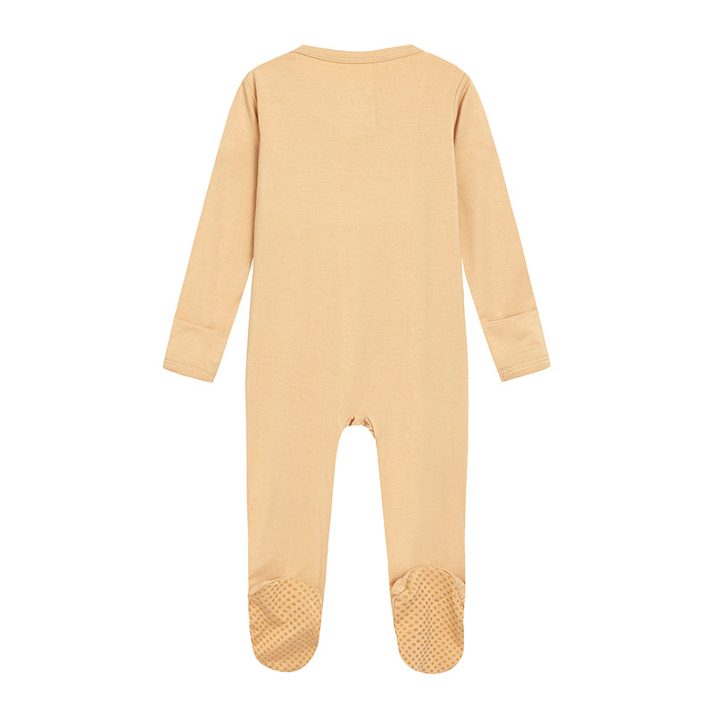 Enfants Bébé Bambou Onesie À Manches Longues Pantalon Long Solide