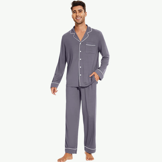 Men Bamboo Pajama Bulk Wholesale Custom Pjs Set