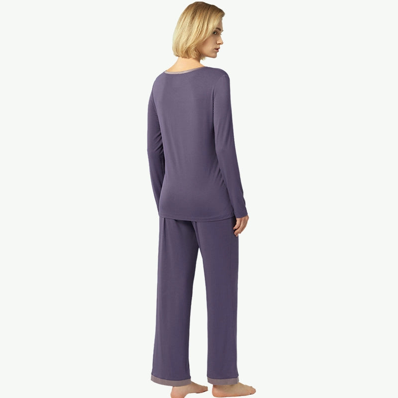 Wholesale Bamboo Pajamas Bulk Womens Plain Pj Sets