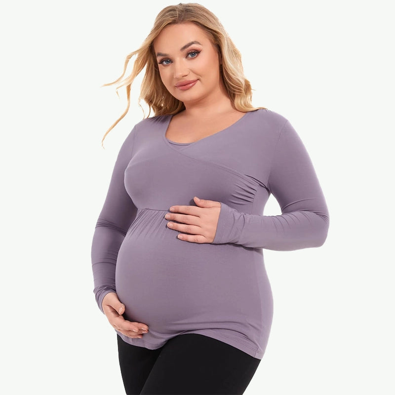 Supplier Wholesale Women Bamboo Maternity Top