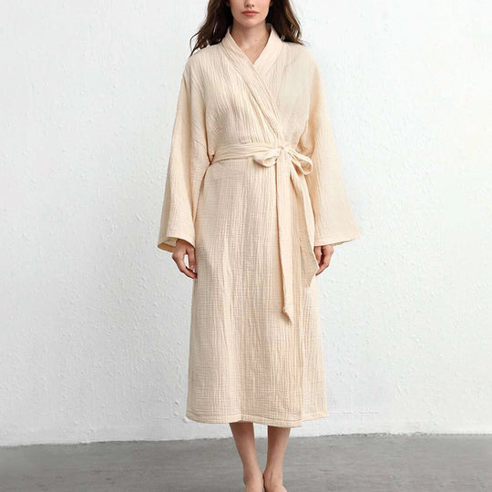 Manufacturer Wholesale Muslin Gauze Bathrobe