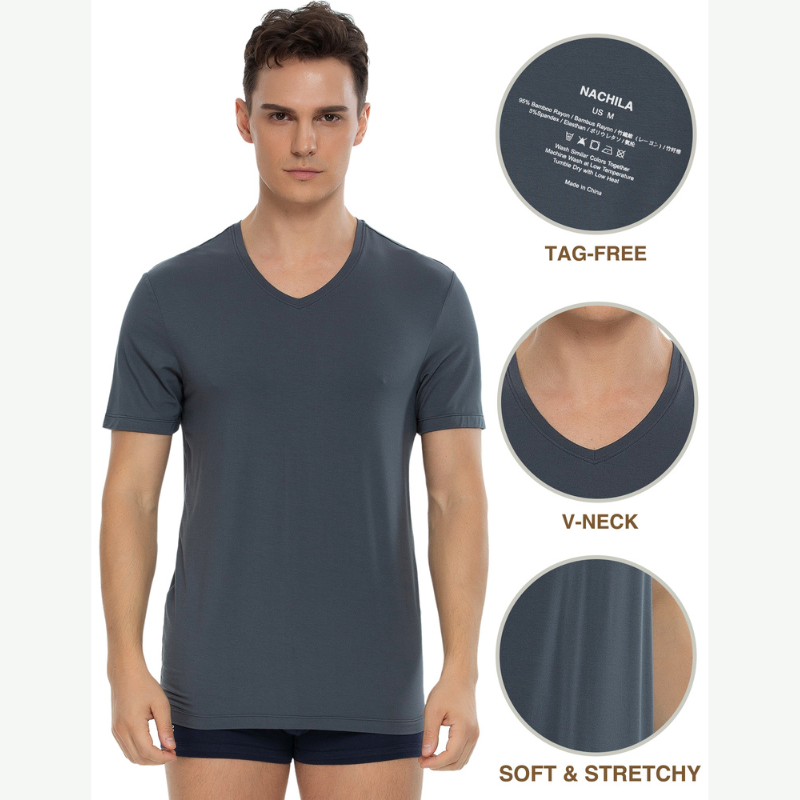 Manufacturer Men Bamboo Soft T-shirts Tees-31129003