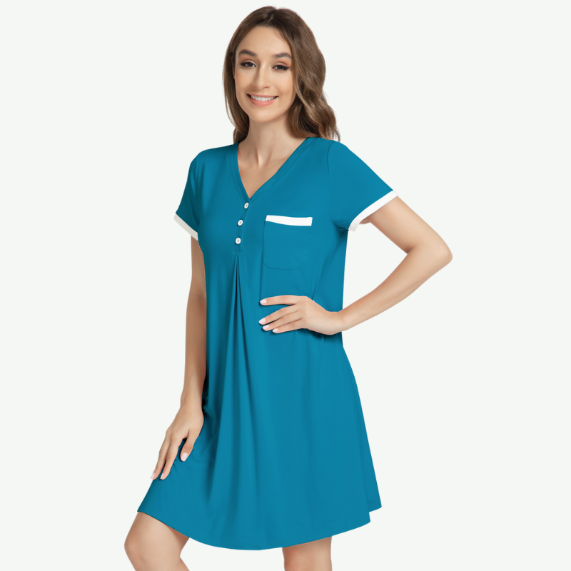 Designer Women Bamboo Nightshirt in Bulk-G3813018